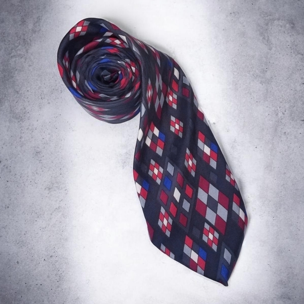 Wm. M Trazinba Men's Tie Ltd Custom Neckwear Black Diamonds